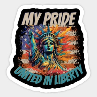 "My Pride United in Liberty" -Design Sticker